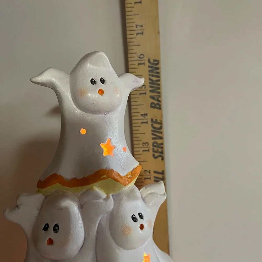 Ceramic marshmallow ghost stack - Picture 4 of 10
